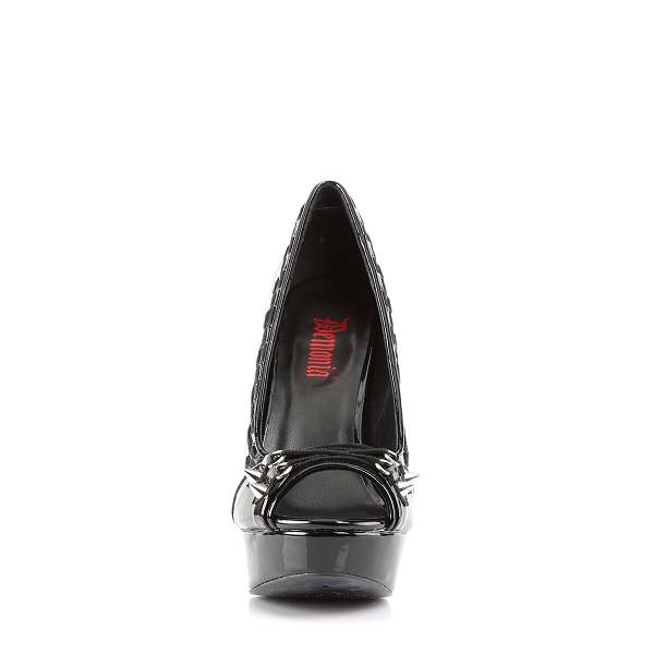 Demonia Women's Pixie-18 Heels - Black Patent D0891-67US Clearance